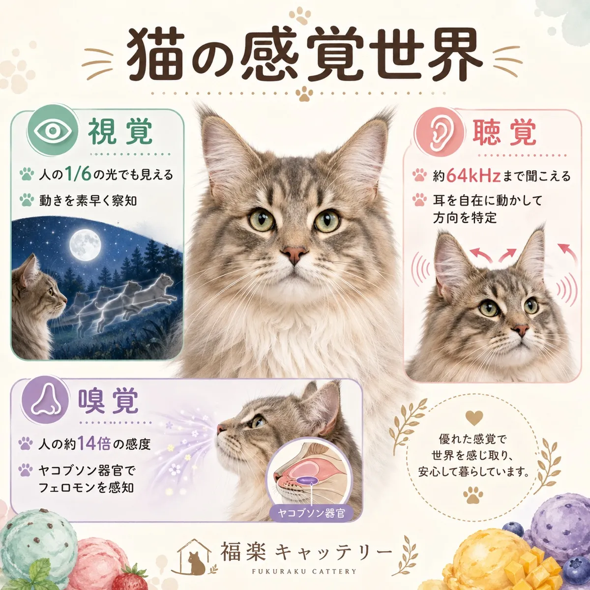 猫の五感の世界｜人間と異なる感覚の不思議